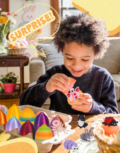 24-Piece 3D Animal Fidget Easter Egg Set for Kids