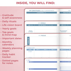 Clever Fox Dated Planner 2nd Edition for Goal Setting