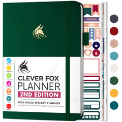 Clever Fox Dated Planner 2nd Edition for Goal Setting