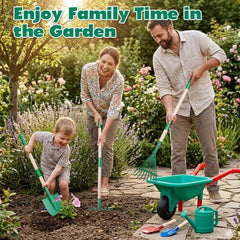 Toddler Gardening Tool Set with Wheelbarrow for Outdoor Play