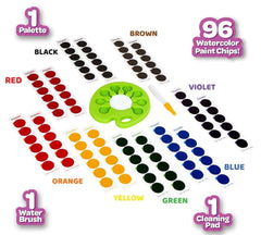 Crayola Washable Watercolor Paint Set with Pop & Paint Palette