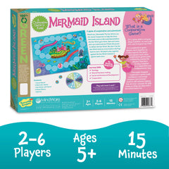 Mermaid Island Cooperative Board Game for Kids Ages 5+