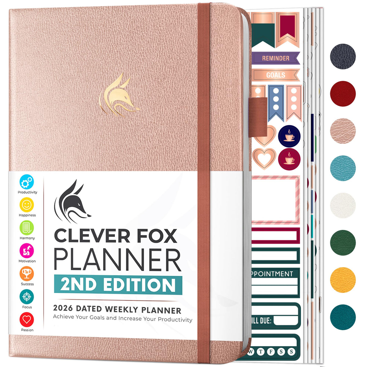 Clever Fox Dated Planner 2nd Edition for Goal Setting