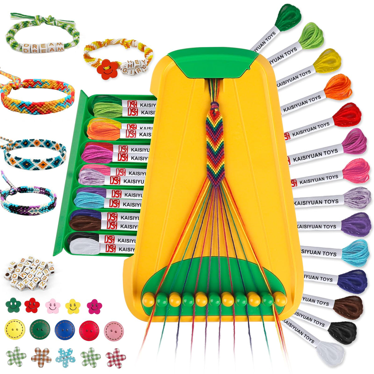 Kids Friendship Bracelet & Jewelry Craft Kit Ages 6–12