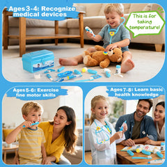 Kids Doctor Pretend Play Medical Kit for Ages 3–5