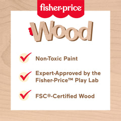 Fisher-Price Wooden Learning Toy for Toddlers