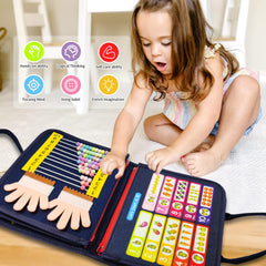 Montessori Dinosaur Busy Board for Toddlers Ages 3–5