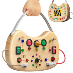 Montessori Busy Board for Toddlers Ages 1–3