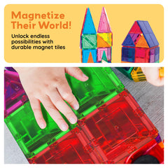 PicassoTiles 100-Piece Magnetic Building Tile Set Ages 3+