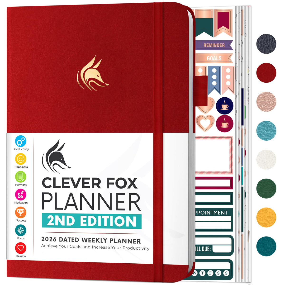 Clever Fox Dated Planner 2nd Edition for Goal Setting