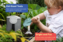 Kids Gardening Tool Set for Outdoor Learning & Play