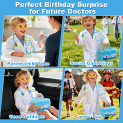Kids Doctor Pretend Play Medical Kit for Ages 3–5