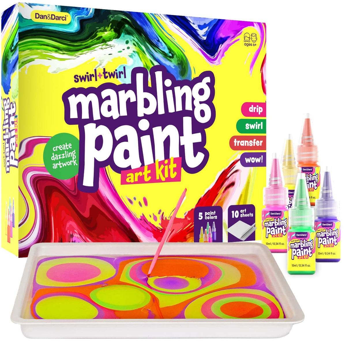 Kids Marbling Paint Art & Creative Craft Kit