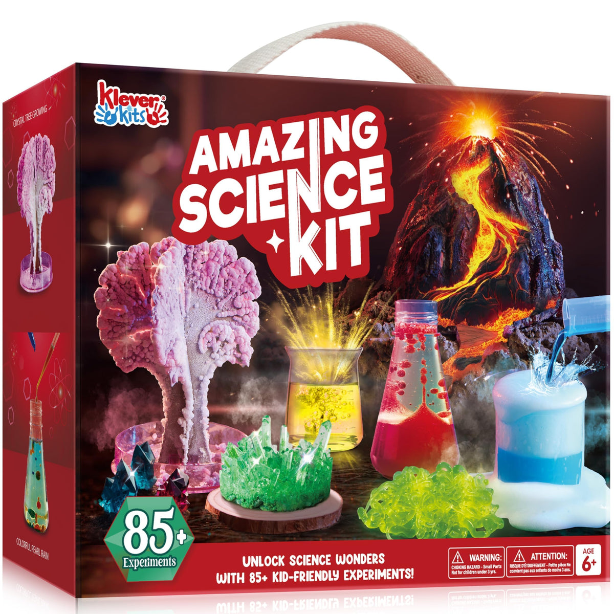 Kids STEM Science Experiment Kit with Volcano & Crystals
