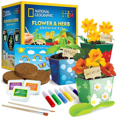 Kids Flower & Herb Gardening Activity Learning Kit