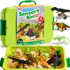 Glow-in-the-Dark Sensory Sand Bin Activity Kit for Kids