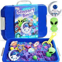 Glow-in-the-Dark Sensory Sand Bin Activity Kit for Kids