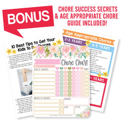 Magnetic Dry Erase Chore & Reward Chart for Kids